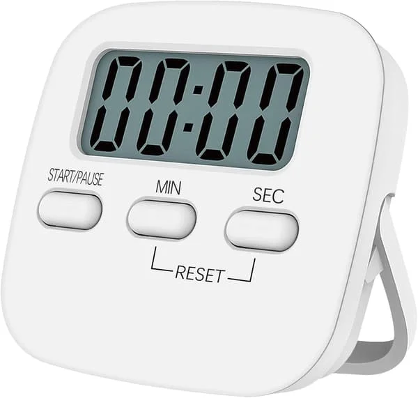 1-pack Digital Kökstimer Magnetisk Nedräkningstimer med Högt Alarm, Stora Siffror, Ställ, Hänghål för Matlagning 1pc Fy03-YZH01072