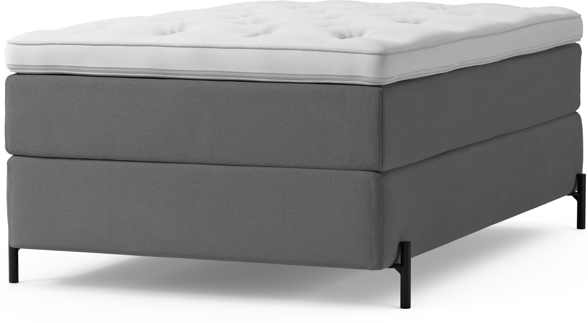 Delux Dream Kontinentalsäng, enkelsäng 120 cm med bäddmadrass och sängben OoWTU