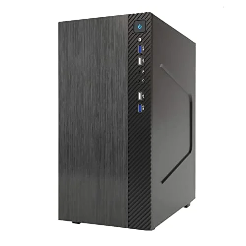 Itek SMALLCOM B Mini Tower fodral, mATX, 2 portar USB 3, 2, borstat, svart 8056157881421