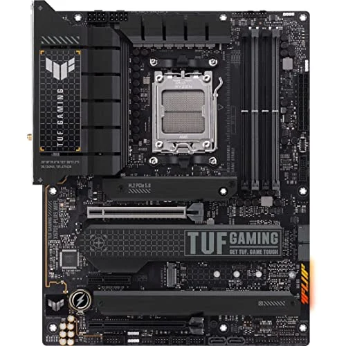 ASUS TUF Gaming X670E PLUS WiFi 6E Socket AM5 (LGA 1718) Ryzen 7000 ATX moderkort (16 effektnivåer, PCIe 5.0, DDR5 minne, fyra M.2 platser, 2,5 GB LAN, USB 4, Aura RGB L, 195553905732