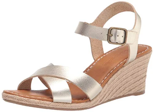 Amazon Essentials Espadrille kil sandal för kvinnor, Guld, 6 US 840174905219