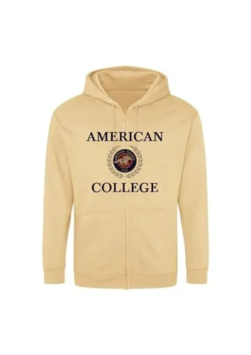 AMERICAN COLLEGE USA tröja med tryck varma kläder unisex barn pojkar och flickor casual modell ACSZW7 Beige 12 år, färg, �r 3666052677842