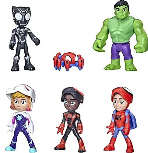 Hasbro Marvel Spidey and His Amazing Friends maskerade hjältar Multipack, 10 cm actionfigurer, för barn från 3 år 5010993872428