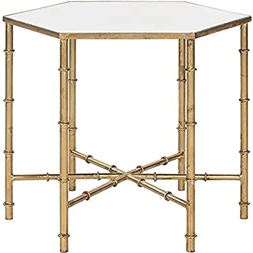Safavieh Charlotte accentbord 50x43x43.18 cm Gold/Mirror 683726715863