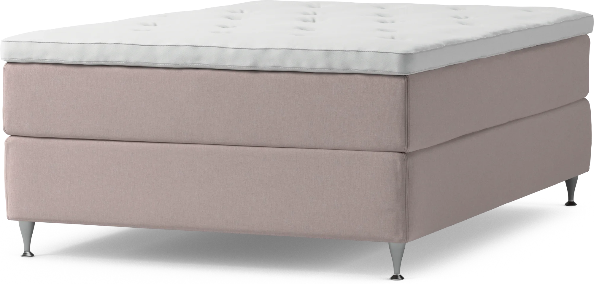 Delux Dream Kontinentalsäng, enkelsäng 140 cm med bäddmadrass och sängben mDWiY