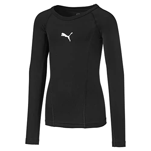 Puma Herr Shirt LIGA Baselayer Tee LS Jr, Svart, 128, 655921 03 4059505733797