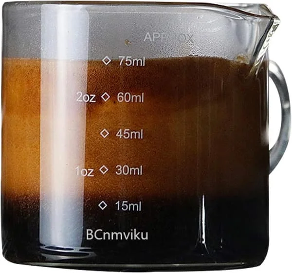 1 Förpackning Mätkoppar Shotglas Espressodelar Dubbla Pipar Mjölkkopp Klart Glas YYNN11-01751 1 Förpackning Mätkoppar Shotglas Espressodelar Dubbla Pipar Mjölkkopp Klart Glas YYNN11-01751