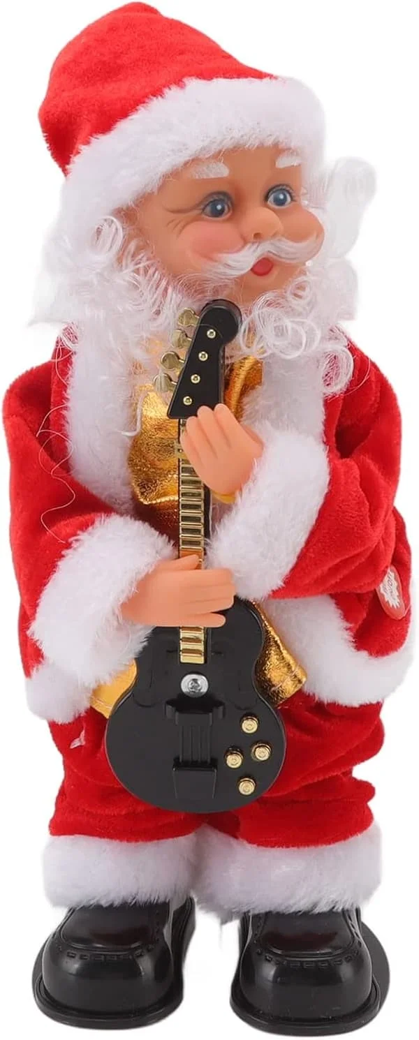 1 elektrisk jultomte med musik juldekoration docka FR007552YJT