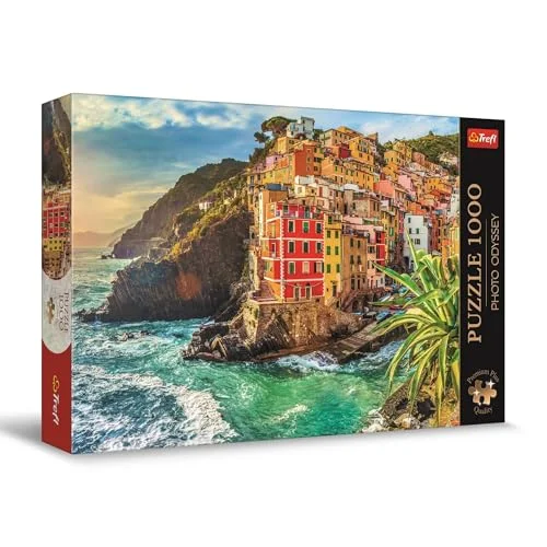 Trefl Premium Plus Quality Puzzle Photo Odyssey: Staden Riomaggiore, Italien 1000 bitar, Unik fotoserie, Perfekt passande för vuxna och barn från 12 år 5900511108552
