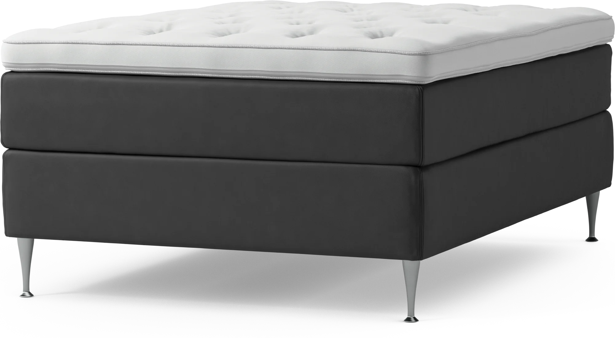 Delux Dream Kontinentalsäng, enkelsäng 140 cm med bäddmadrass och sängben b7ZV0