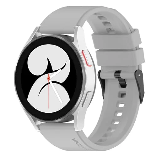 Armband för Huawei Watch GT2 46 mm, ersättningsklockarmband i silikon, kompatibelt med GT3/GT3 Pro/GT2 Pro (Ljusgrå) 7314280387731