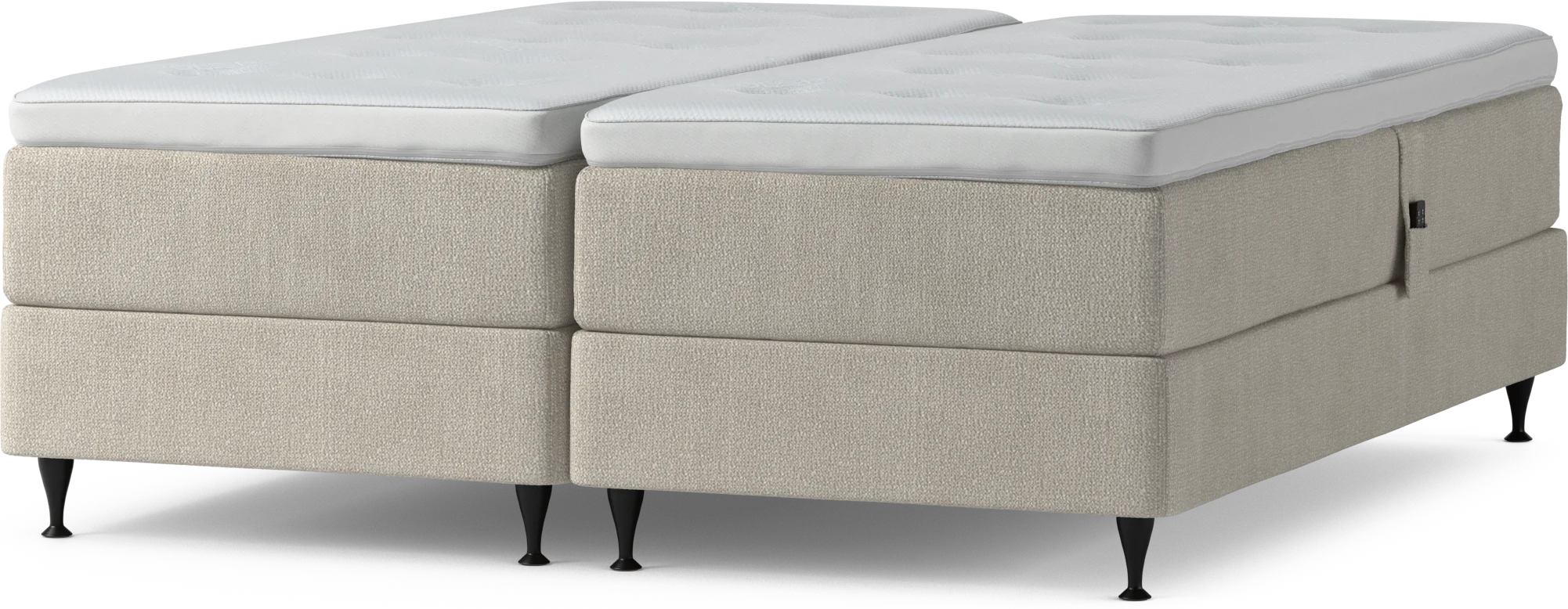 Delux Dream Ställbar säng, dubbelsäng med bäddmadrass och sängben W65xh