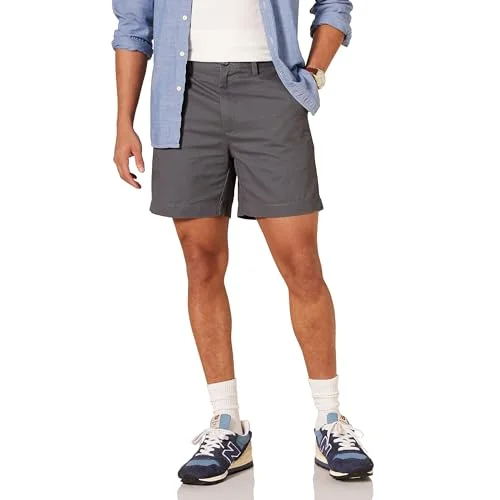 Amazon Essentials herr Classic Fit 17,78 cm kort, grå, 32 191770904947