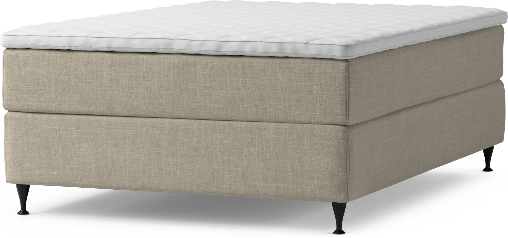 Delux Dream Kontinentalsäng, enkelsäng 140 cm med bäddmadrass och sängben O3Zvd