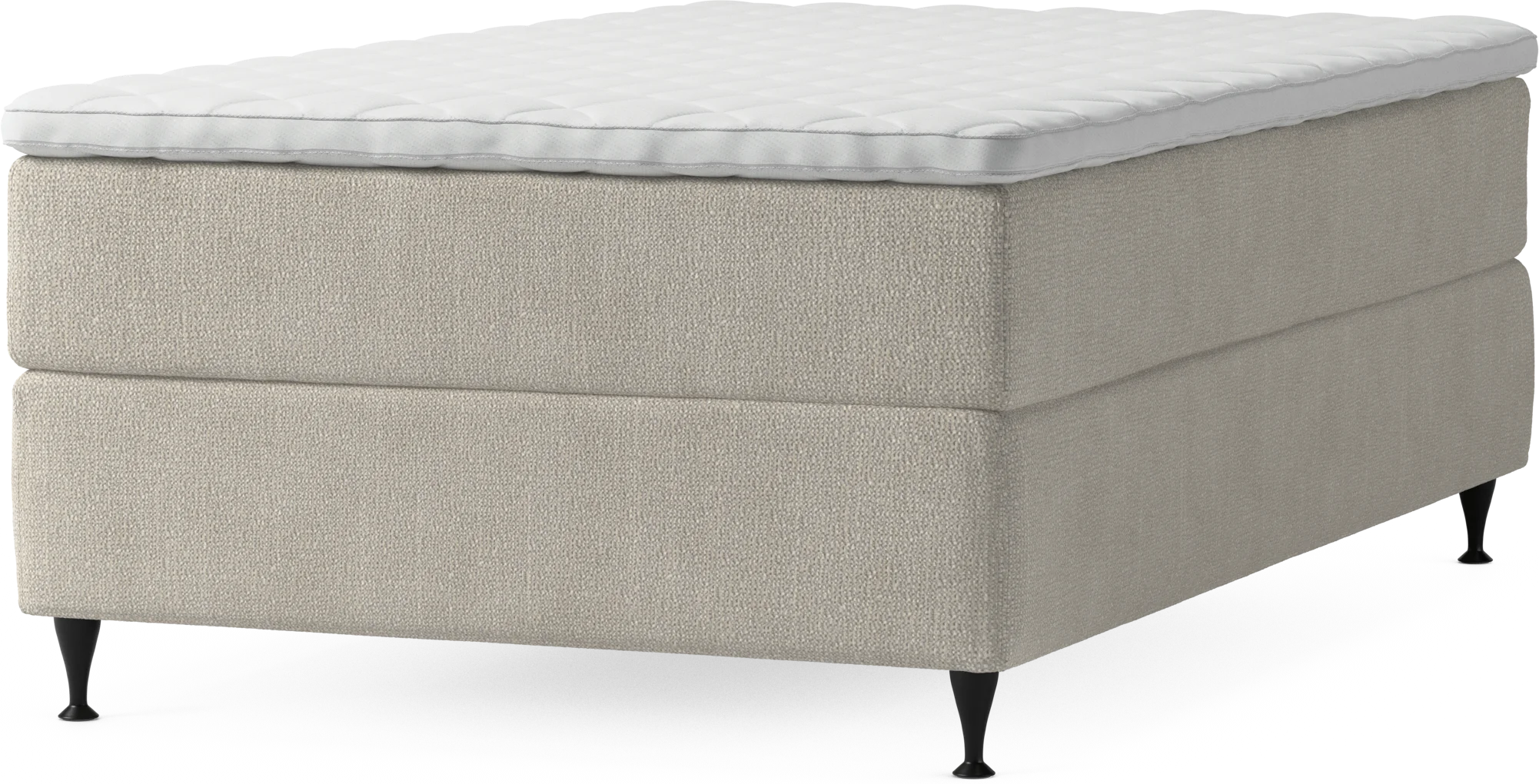 Delux Dream Kontinentalsäng, enkelsäng 120 cm med bäddmadrass och sängben NofwL