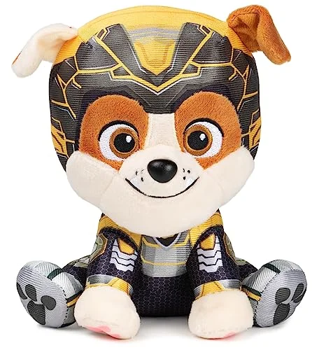 Paw Patrol GUND The Mighty Movie Rubble mjukisdjur, plyschleksak för åldrarna 1 och upp, 15,24 cm 778988497074