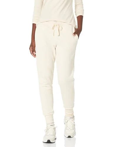 Amazon Essentials fleece joggingbyxor för kvinnor (finns i plusstorlek), havregryn ljung, medium 191770575086