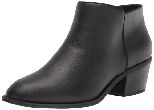 Amazon Essentials kvinnors ankelstövel, svart fuskläder, 8 840174912545