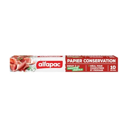 ALFAPAC konserveringspapper med vegetabiliskt vax tillverkat i Frankrike, 10M 3232763030308
