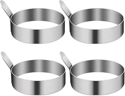 1 Pack Äggringar, 3,5″ Äggform Ring Rostfritt Stål Icke-klibbigt GGNO-0086581FYD 1 Pack Äggringar, 3,5″ Äggform Ring Rostfritt Stål Icke-klibbigt GGNO-0086581FYD