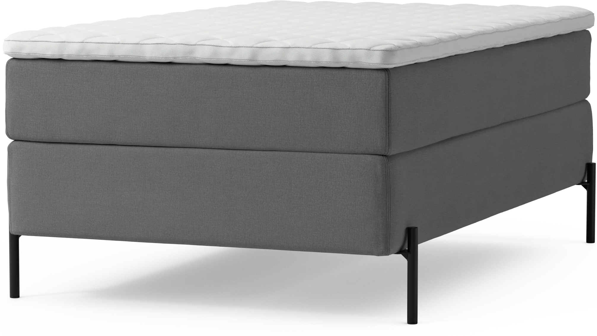 Delux Dream Kontinentalsäng, enkelsäng 120 cm med bäddmadrass och sängben lzlzu