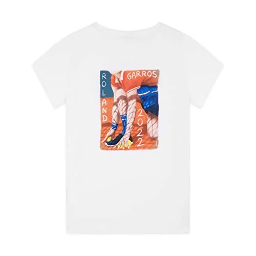 ROLAND GARROS RTSW0822 BLA L T shirt dam affisch 2022 vit storlek 3701451409370