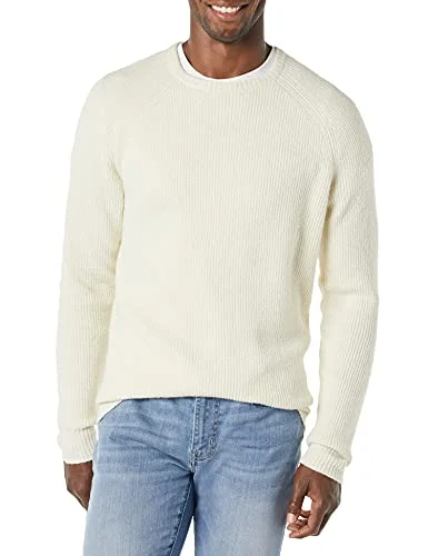 Amazon Essentials långärmad mjuk beröring tröja med rund hals, elfenben, Small 195111583600