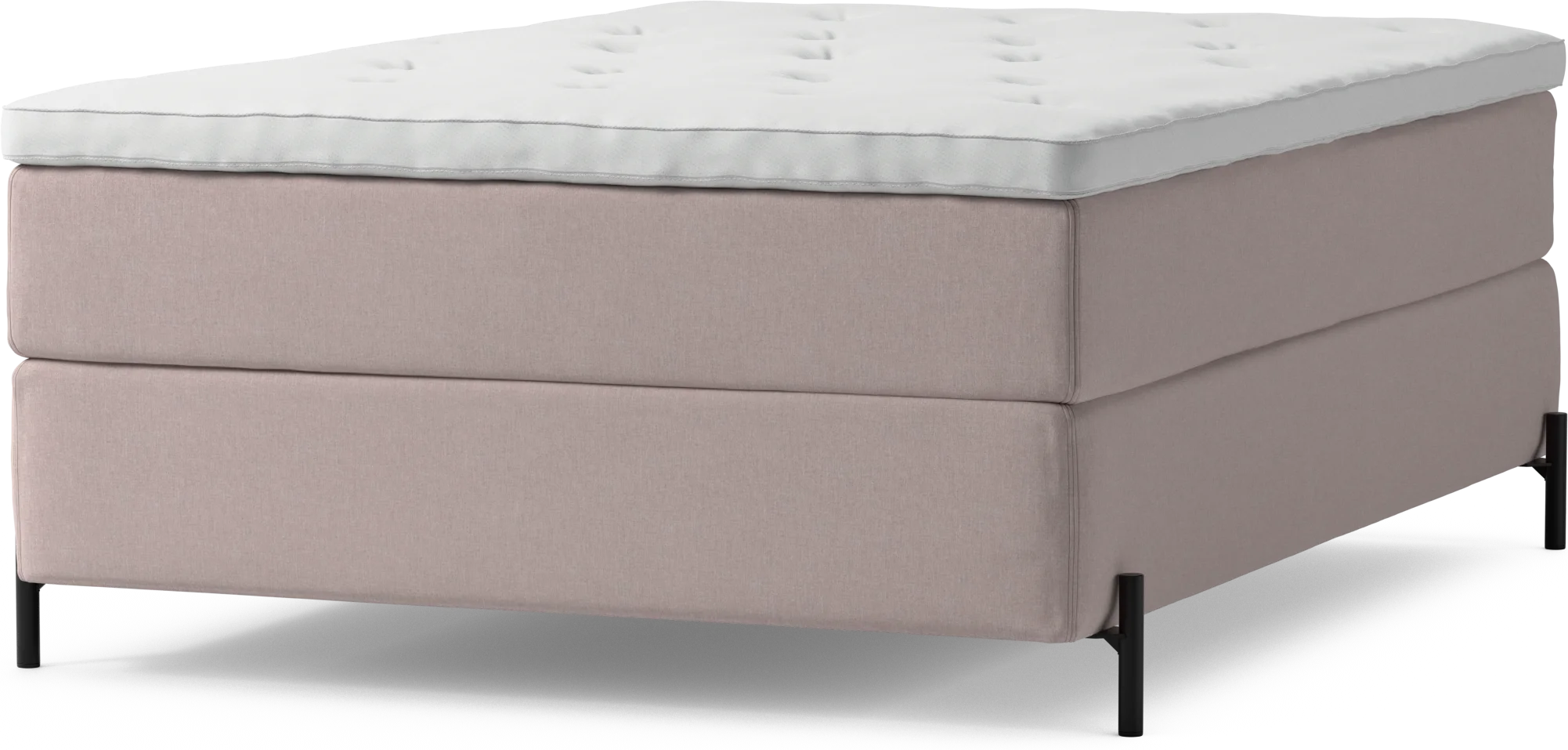 Delux Dream Kontinentalsäng, enkelsäng 140 cm med bäddmadrass och sängben pE68R