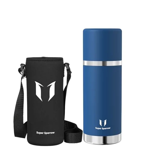 Super Sparrow Termosflaska Rostfri Stål - 0.75L BPA-fri Läckagesäker med Mugg för Sport och Utomhus 6975885491455