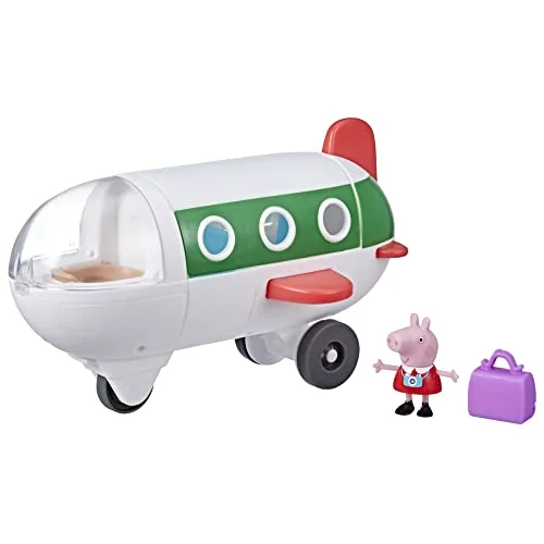 Peppa Pig Peppas äventyr, flygplan, förskoleleksak som verkligen rullar, 1 figur och tillbehör, från 3 år 5010994125578