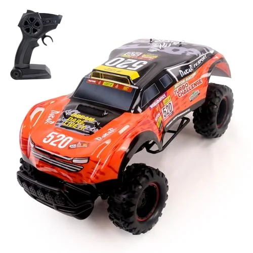 Turbo Challenge lastbil transportlicens Dakar interventionsfordon 097255 1/24 friktionsdrivet fordon orange plast från 4 år 3301040984129