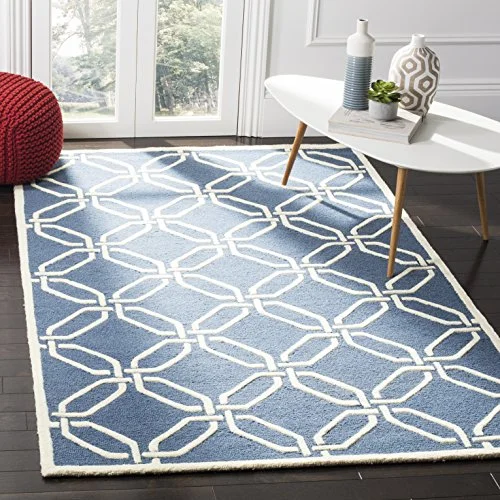 Safavieh "Mollie" texturerat område matta 121 X 182 cm Navy/Ivory 683726604310