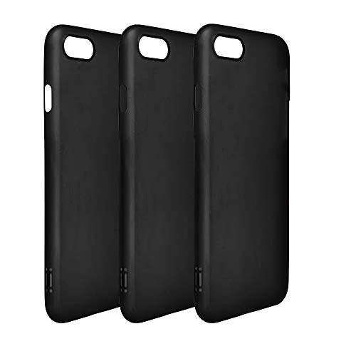Aiino 3X Cover Pack Z3RO Ultra Slim Mobiltelefon fodral för iPhone 7, 8 och SE (2020) TPU Front/Bakre Protection Anti Rep Protect. Färgsättning: Matt Svart 8059015740540