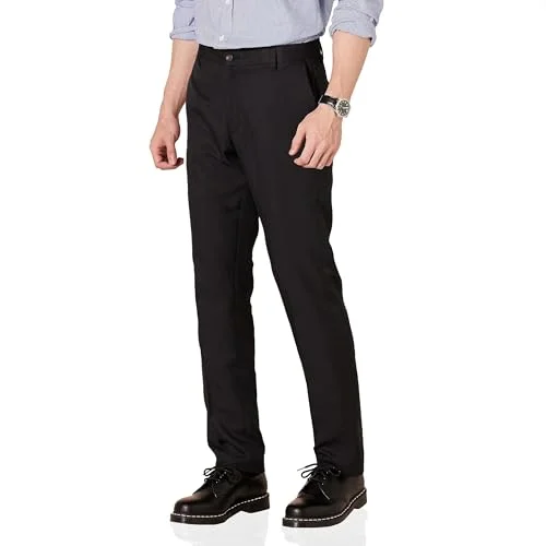Amazon Essentials Herr Slim Fit klänning med platt framsida, svart, 34 B x 28 L 195111847139