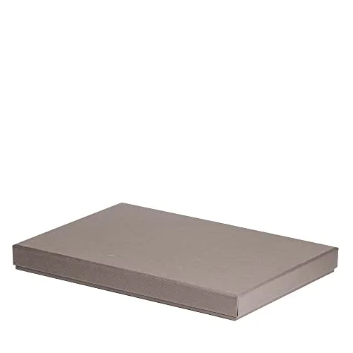 Rössler 13521453490 Boxline Kartong rektangulär, lämplig för DIN A4, taupe, 1 styck 4014970383571