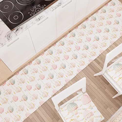 PETTI Artigiani Italiani Köksmatta löpare kök halkfri och tvättbar 52 x 240 cm festdesign 01 100% tillverkad i Italien 8056992312890