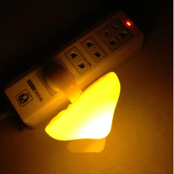 1-pack sensor LED nattlampa, nattlampa med energibesparande vägglampa, svampnattlampa lämplig för sovrum, badrum, toalett, hall, (gul BTRGX002564LYF-1 1-pack sensor LED nattlampa, nattlampa med energibesparande vägglampa, svampnattlampa lämplig för sovrum, badrum, toalett, hall, (gul BTRGX002564LYF-1