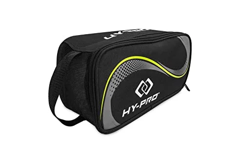 Hy Pro Performance Boot Bag vattentålig skoväska med luftnät som andas, ripstop tyg, hållbar kängväska för rugby och fotbollsskor, golfskor, sport resor, svart 5037970061347