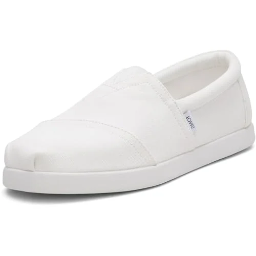 TOMS alp fwd Flat mockasin Män, Vit återvunnen bomullsduk, 39 EU 195703357558