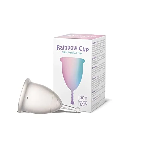 RAINBOWCUP Menstruationsmugg Made in Italy av medicinsk silikon, välj färg och 1 fritt 8051418001266