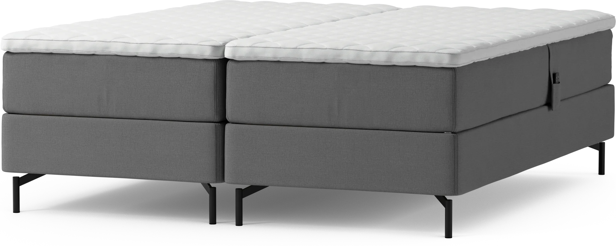 Delux Dream Ställbar säng, dubbelsäng med bäddmadrass och sängben HV5H9