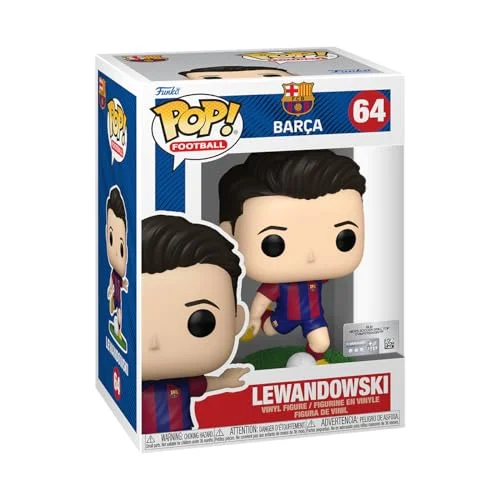 Funko POP! Fotboll: Barcelona Robert Lewandowski FC Samlingsbar vinylfigur Presentidé Officiell Merchandise Leksaker för barn och vuxna Sportfans Modellfigur samlare 889698722360