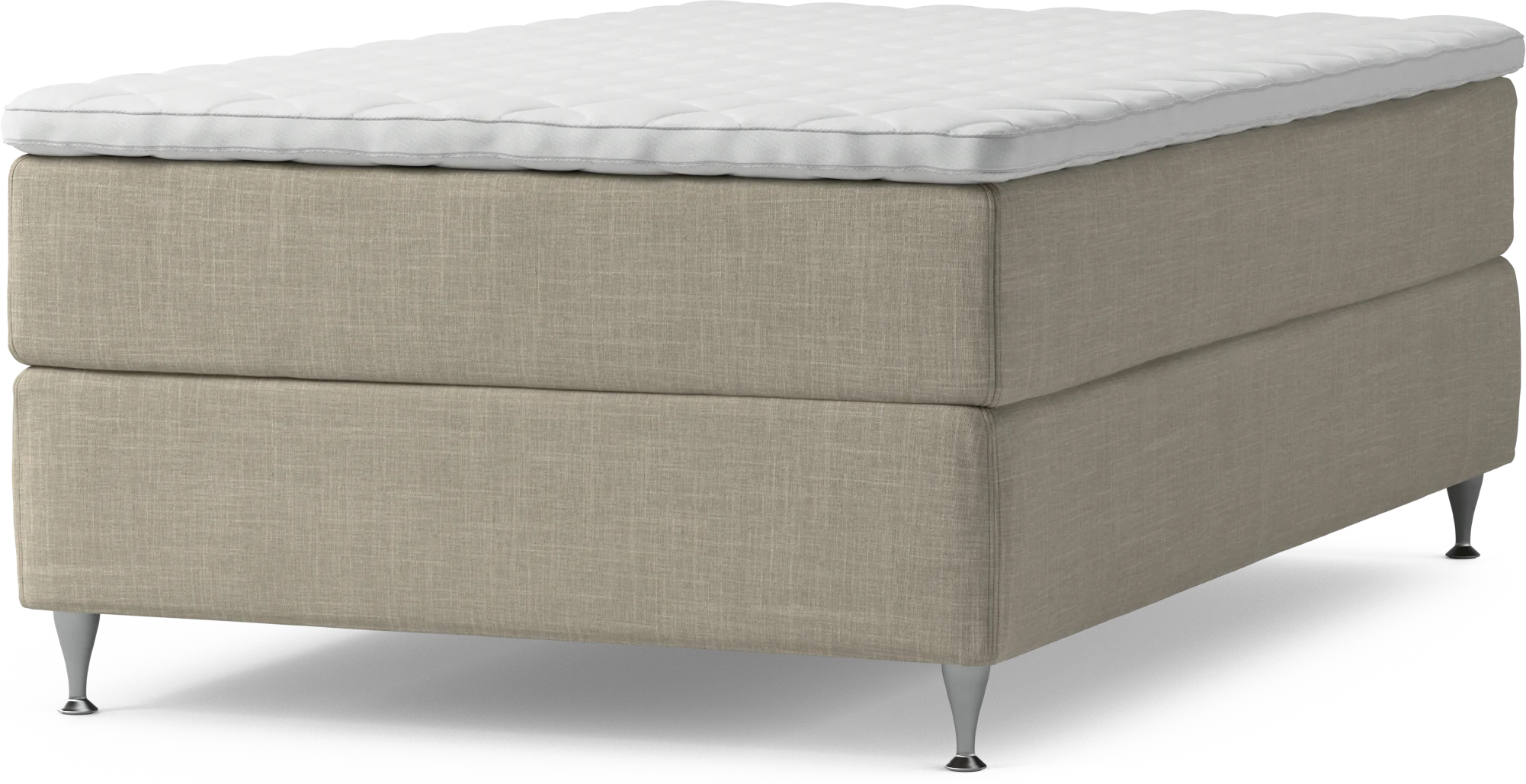 Delux Dream Kontinentalsäng, enkelsäng 120 cm med bäddmadrass och sängben MFnFs