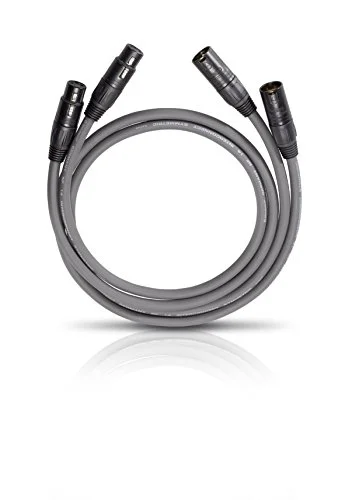 Oehlbach NF 14 Master x högkvalitativ ljudkabel med XLR kontakt, symmetriskt monterad, SPOFC (silverpläterad) 2 m antracit 4003635020746