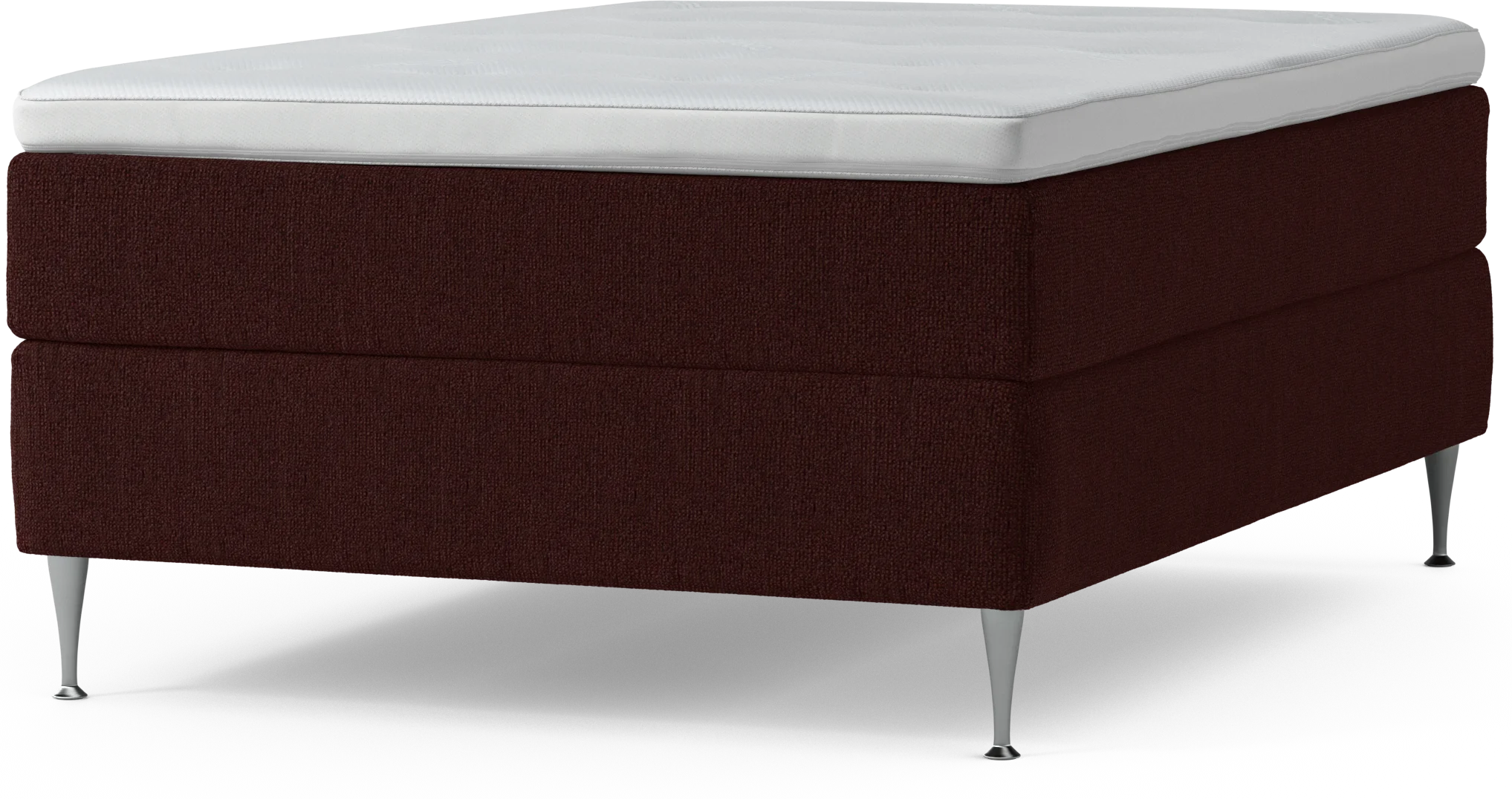Delux Dream Kontinentalsäng, enkelsäng 140 cm med bäddmadrass och sängben 3Caml