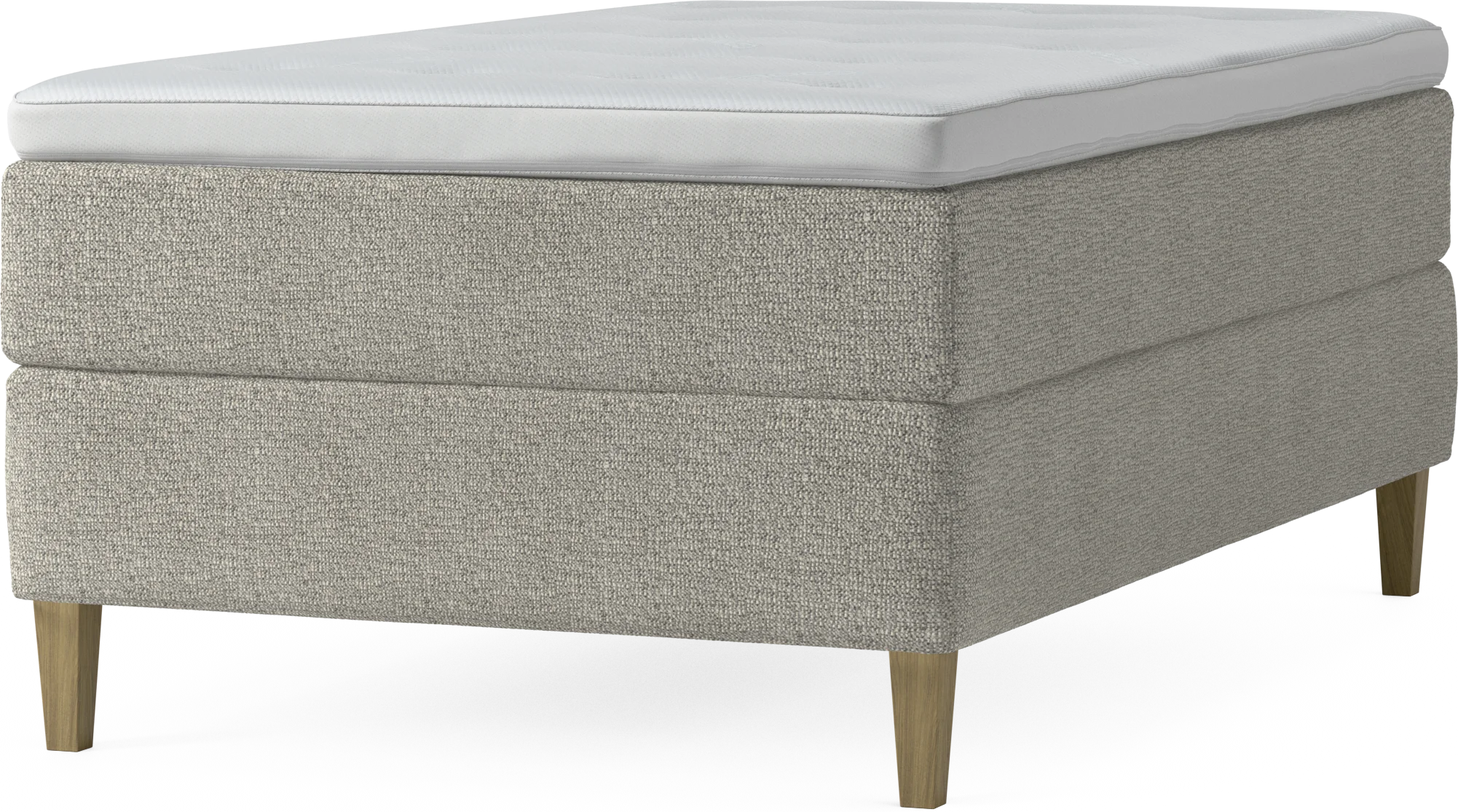 Delux Dream Kontinentalsäng, enkelsäng 120 cm med bäddmadrass och sängben rQRln