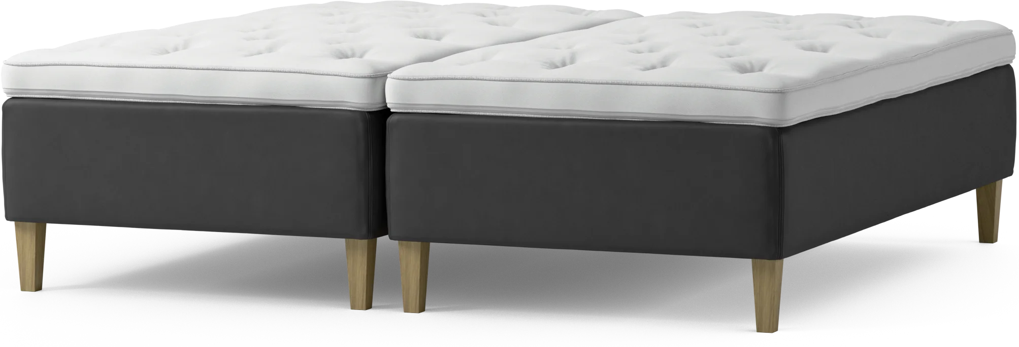 Delux Dream Ramsäng, dubbelsäng med bäddmadrass och sängben PWi54