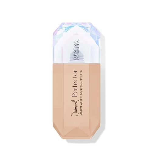 Physicians Formula Mineral Wear Diamond Perfector BB Cream, Tonad Återfuktandekräm med Diamantextrakt och Vitamin E, Lätt Täckande, lysande finish, Medium to Tan 44386412569