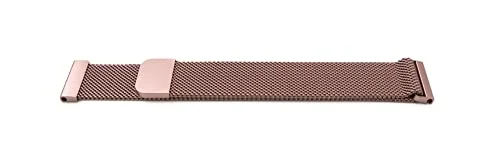 System-S Armband 20 mm milanesiskt av metall för Huawei Watch Smartwatch i rosa, Metallisk/rosa, Eine Grösse, Klassisk 4251926687783