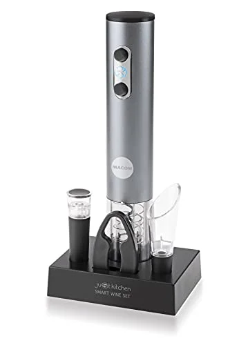 MACOM Just Kitchen 952 Smart Wine Set Sladdlös vinsats, Silver och Svart 8033011322665